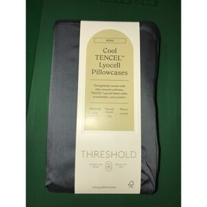 Threshold Cool Tencel 2 King Pillowcases‎ graphite King